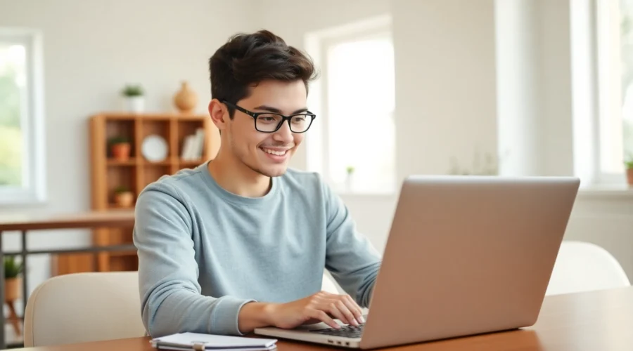 A young adult compares Health Insurance options for 26 year old plans on a laptop.