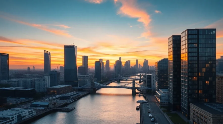 London Property Market investment trends and skyline featuring high-rise apartments and cityscape